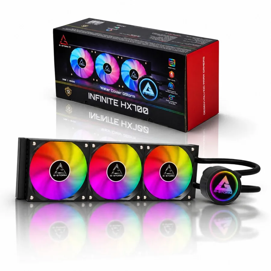 Water Cooler GStorm HX700 ARGB 360mm 320W Intel AMD