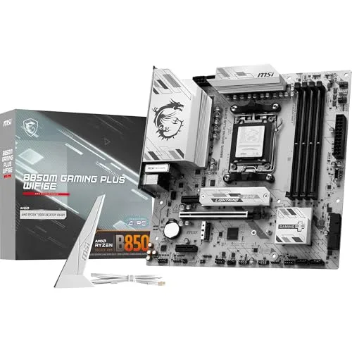 MSI B850M GAMING PLUS WIFI6E Placa Mãe AM5 DDR5 M.2 USB 3.2