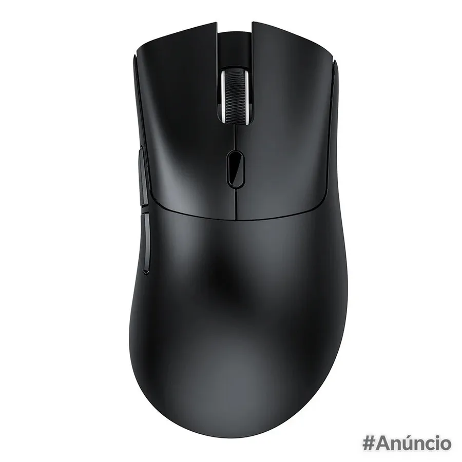 Mouse Gamer Sem Fio Attack Shark R1 Ultraleve E Design Ergonomico Tri Mode 18 000 Dpi Sensor Optico Paw3311 6 Botoes Preto