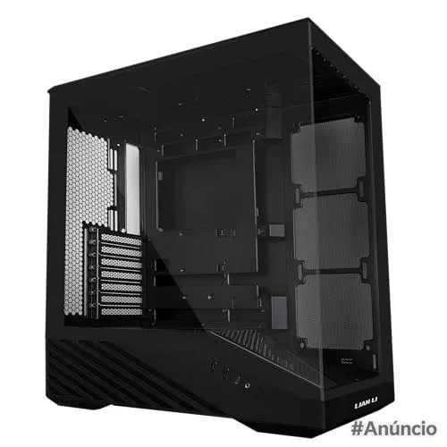 Gabinete Gamer Lian Li Vector V100 Preto Sem Fans V100X