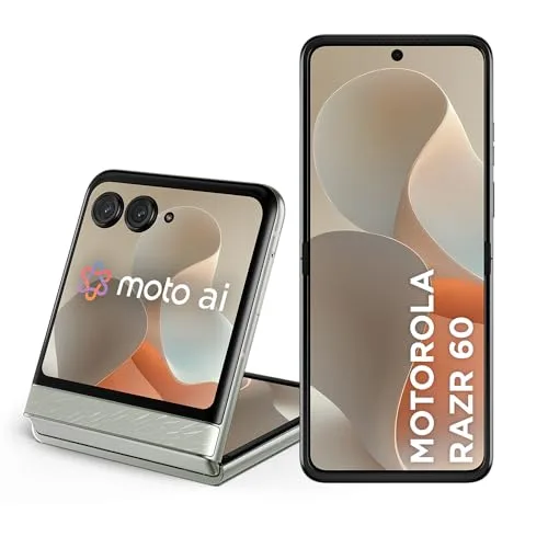 Smartphone Motorola Razr 60-256GB 24GB 12GB RAM12GB Ram Boost Tela dobrável 6,9 pOLED e externa 3,6 Moto AI camera IP48 - Branco