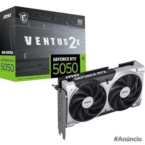 GPU NV RTX 5050 8GB GDDR6 128BITS VENTUS 2X OC MSI 912-V538-010