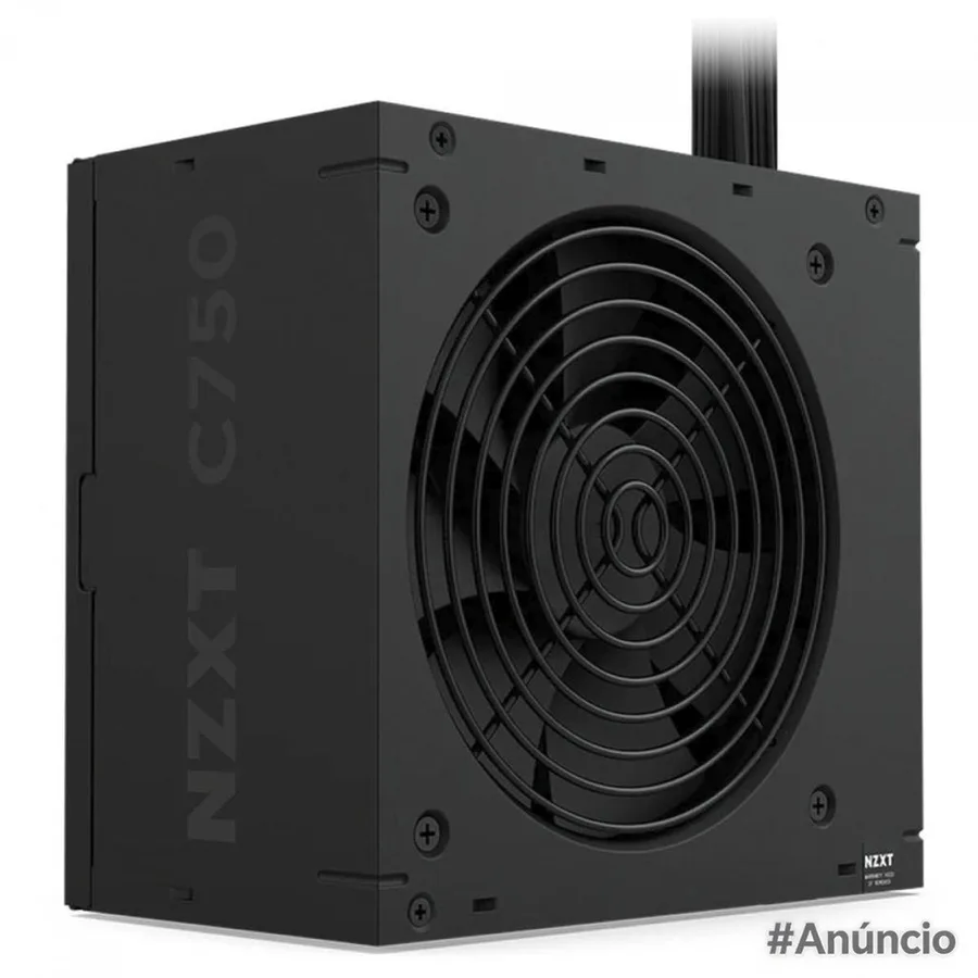 Fonte NZXT C750 Bronze, 750W, 80 Plus Bronze, PFC Ativo, ATX 3.1, Preto, PA-7B3BB-US