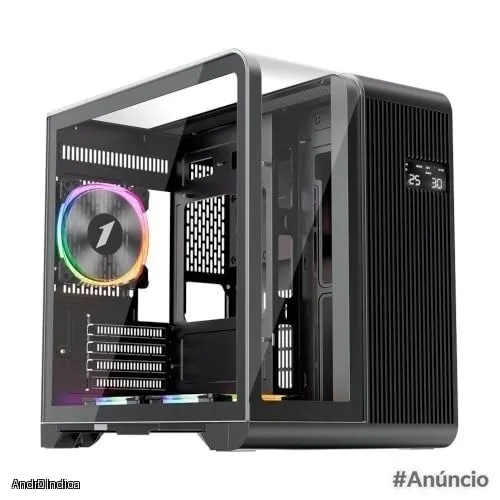 1STPLAYER Gabinete Gamer Rt5, Mid Tower, Atx, Lateral em Vidro Temperado, Preto - Rt5-bk