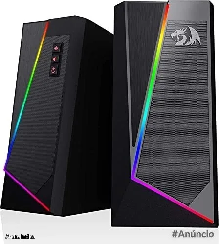 Caixa de som Redragon Anvil RGB Preto