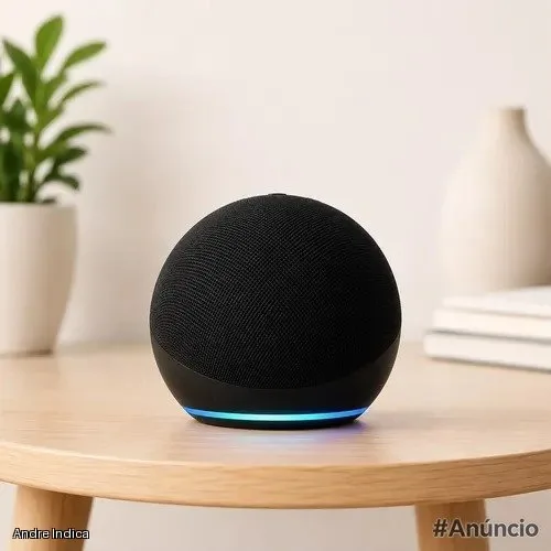 Alaxe Caixa De Som Inteligente Comando Voz Portátil Bluetoot Preto