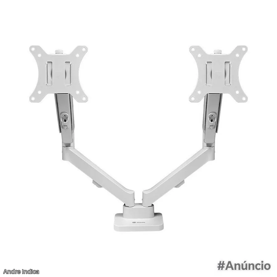 Suporte Articulado Para 2 Monitores 13 a 32 Pistão a Gás Zinnia Nimbo 210 Branco