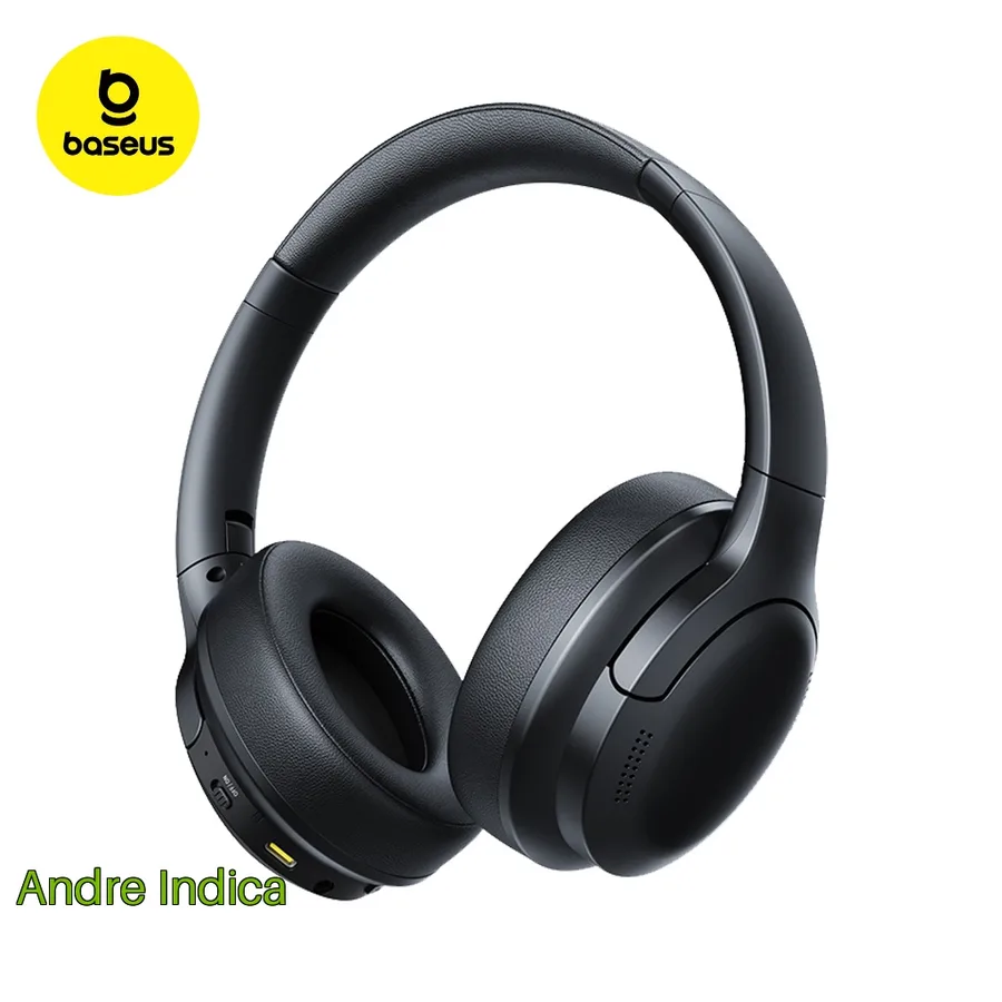 Headphone Baseus Bass BH1 Lite Sem Fio Bluetooth 6.0 Som Potente Leve Dobrável Confortável