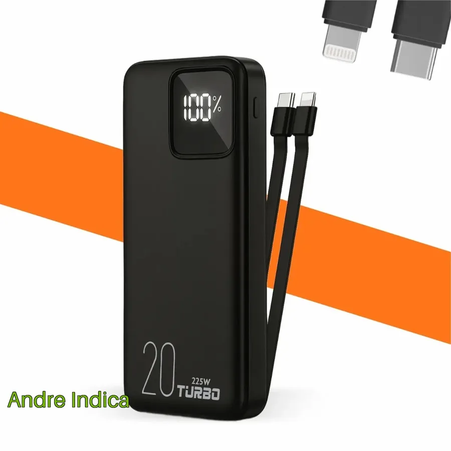 Power Bank Casenn 20000mAh Turbo USB-C para iPhone e Samsung