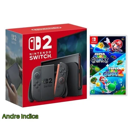 Console Nintendo Switch 2  Jogo Super Mario Galaxy  Super Mario Galaxy 2