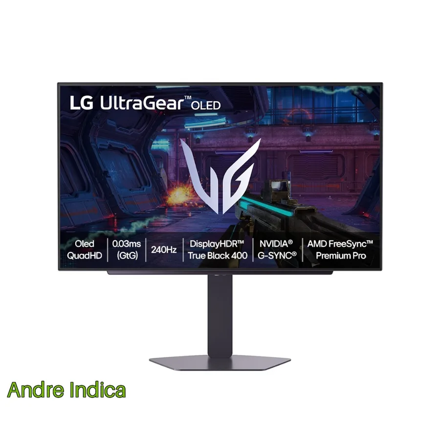 Monitor LG UltraGear OLED 27GX704A-B 27 QHD 0.03ms GtG 240Hz NVIDIA G-SYNC AMD FreeSync Premium Pro Vesa Cle