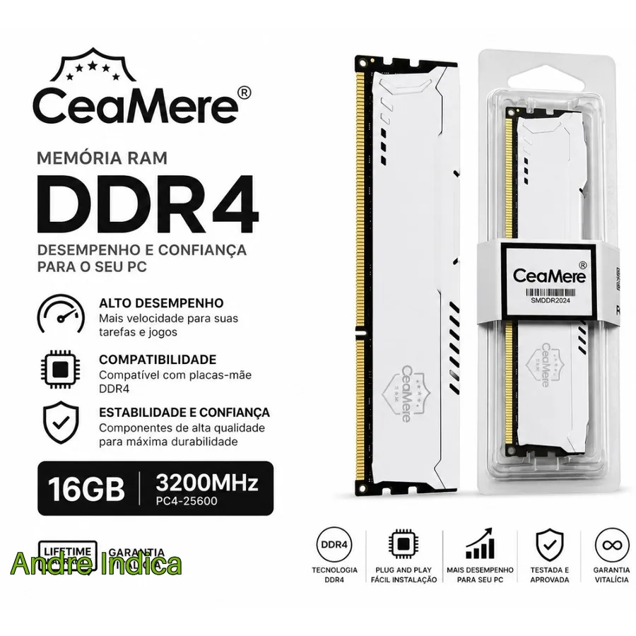 Memória RAM DDR4 16GB  8GB 3200MHz  2666MHz Desktop PC 288PIN 1.2V CeaMere Alta Performance