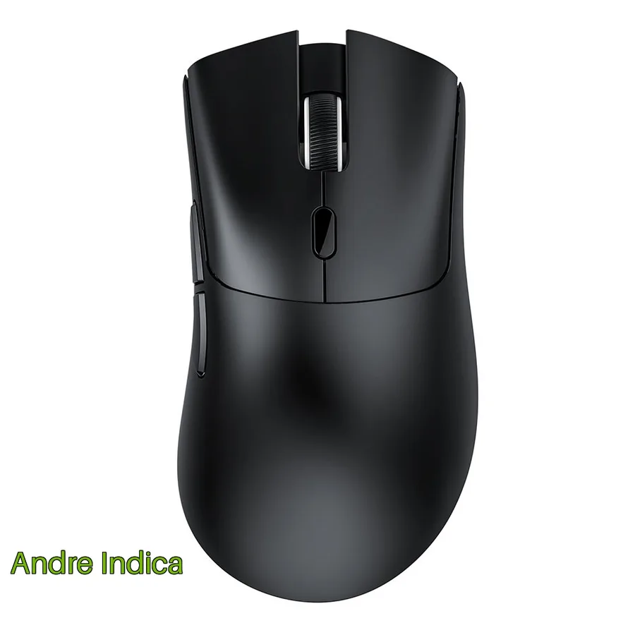 Mouse Gamer Sem Fio Attack Shark R1 Ultraleve E Design Ergonomico Tri Mode 18 000 Dpi Sensor Optico Paw3311 6 Botoes Preto