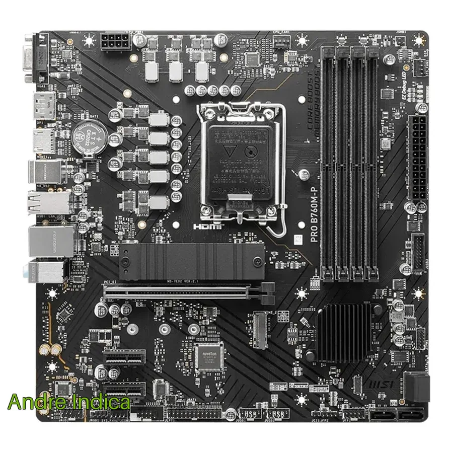 Placa Mae Msi Pro B760M P Intel Lga 1700 Micro Atx Ddr5 Prob760P