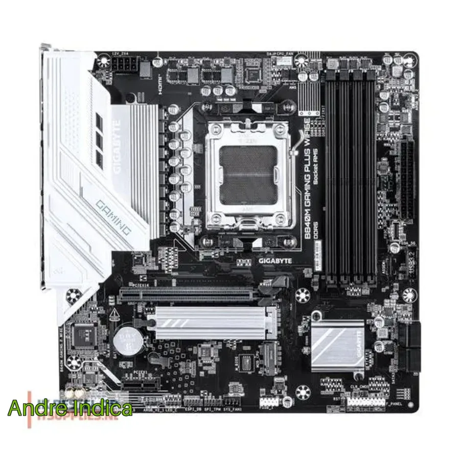 Placa Mae Gigabyte B840M Gaming Plus Wifi6E Amd Am5 Micro Atx Ddr5 Wi Fi 6E Bluetooth Preto B840M Gaming Plus Wf6E