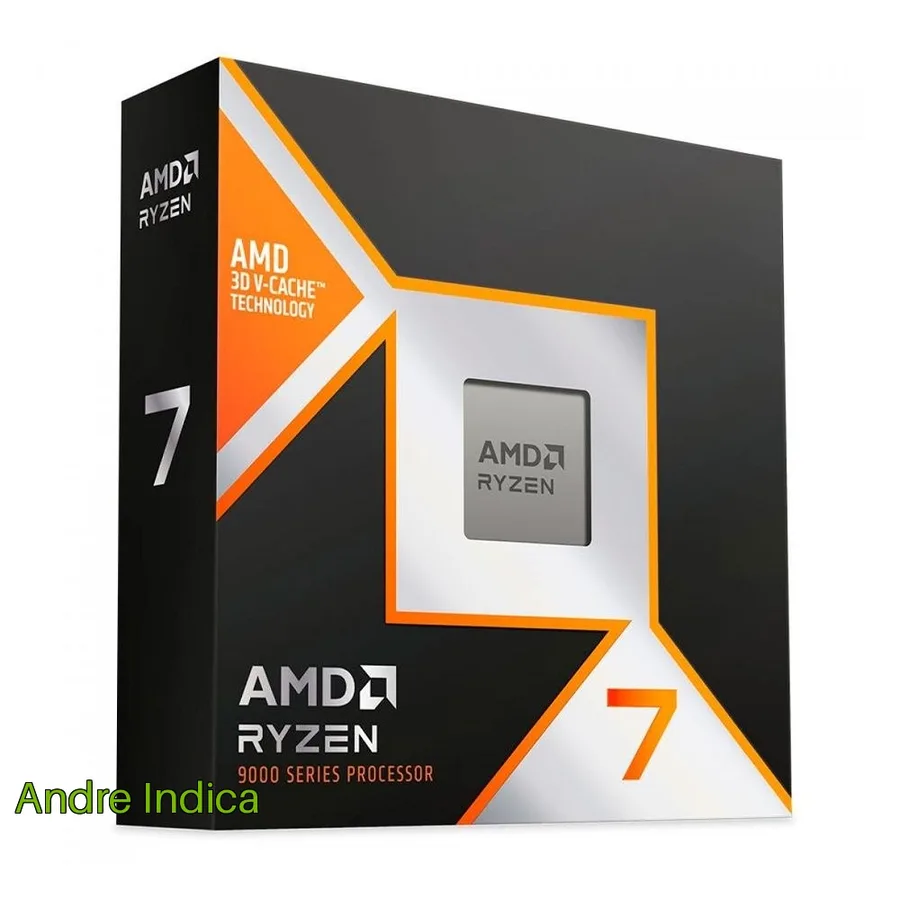 Processador Amd Ryzen 7 9800X3D 4 7Ghz 5 2Ghz Max Turbo Cache 8 MB 8 Nucleos 16 Threads Am5 Sem Video Integrado 100 100001084Wof