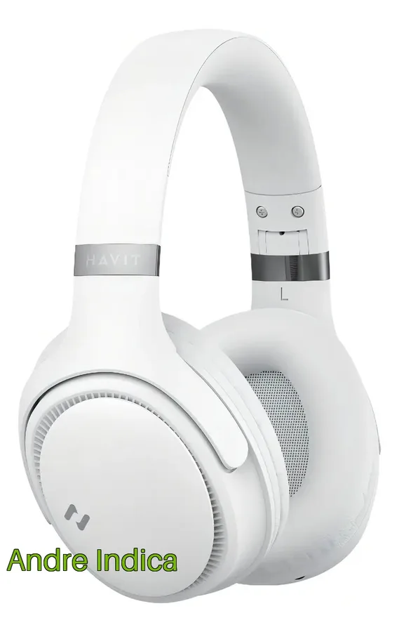 Heaphone Havit H630bt Bluetooth 5.3 On-ear 3d 55h Cor Bege