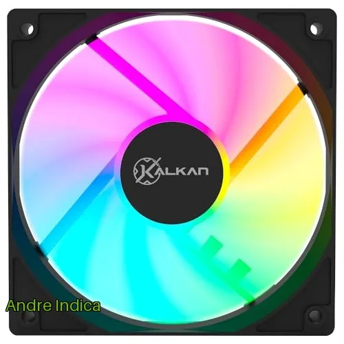 Fan Kalkan Lumen RGB Preto 120 mm 1500 RPM 1.19 mmH2O 51.1 CFM KLK00018