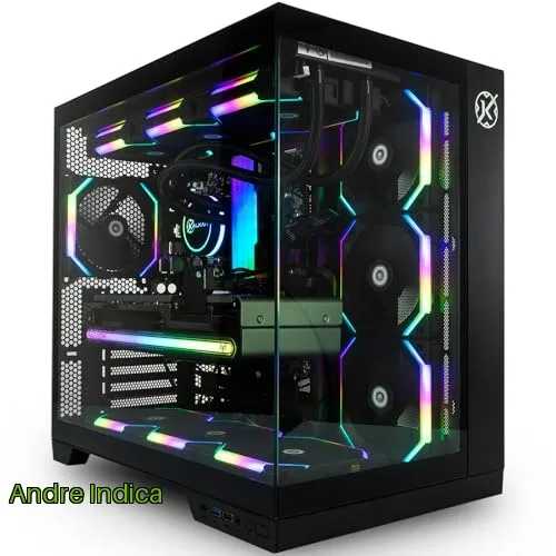 Gabinete Gamer Kalkan Asgard Preto Aquário sem fans KLK00040