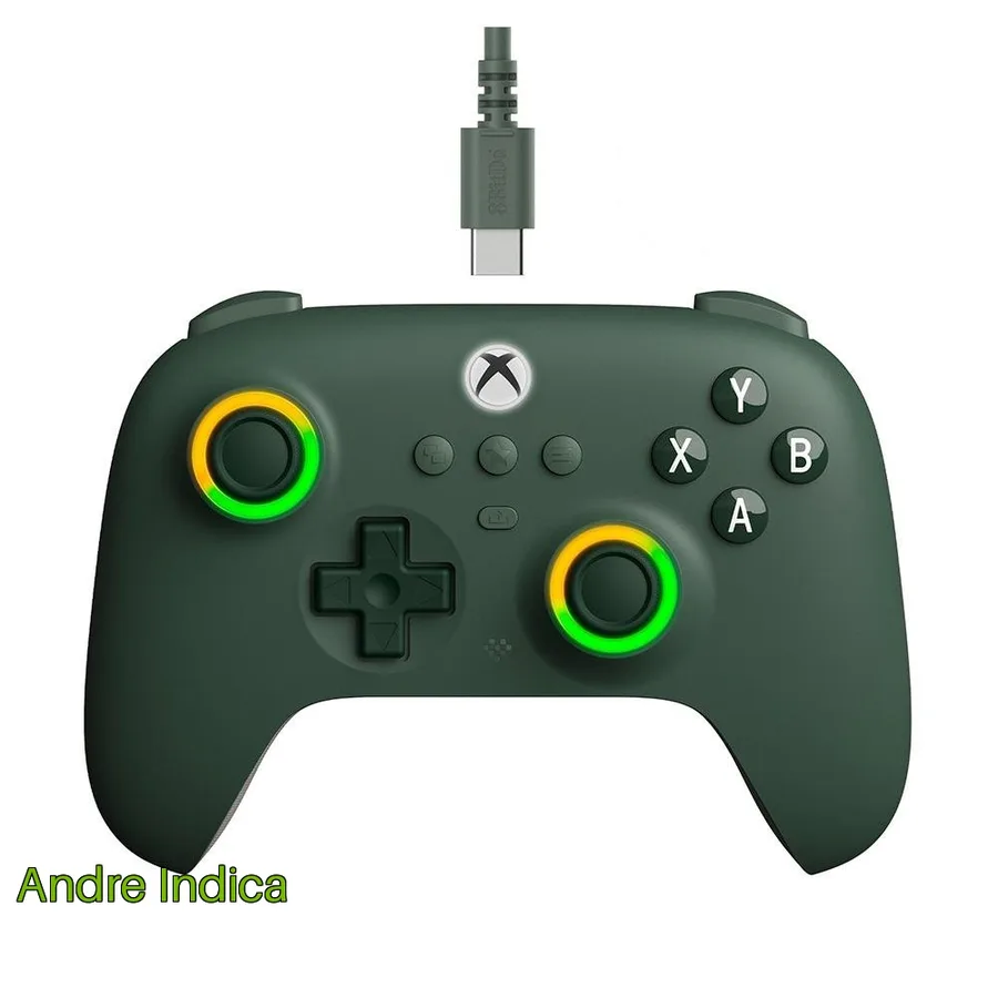 Controle Com Fio 8Bitdo Para Xbox Ultimate C Verde Escuro 82Cf03D