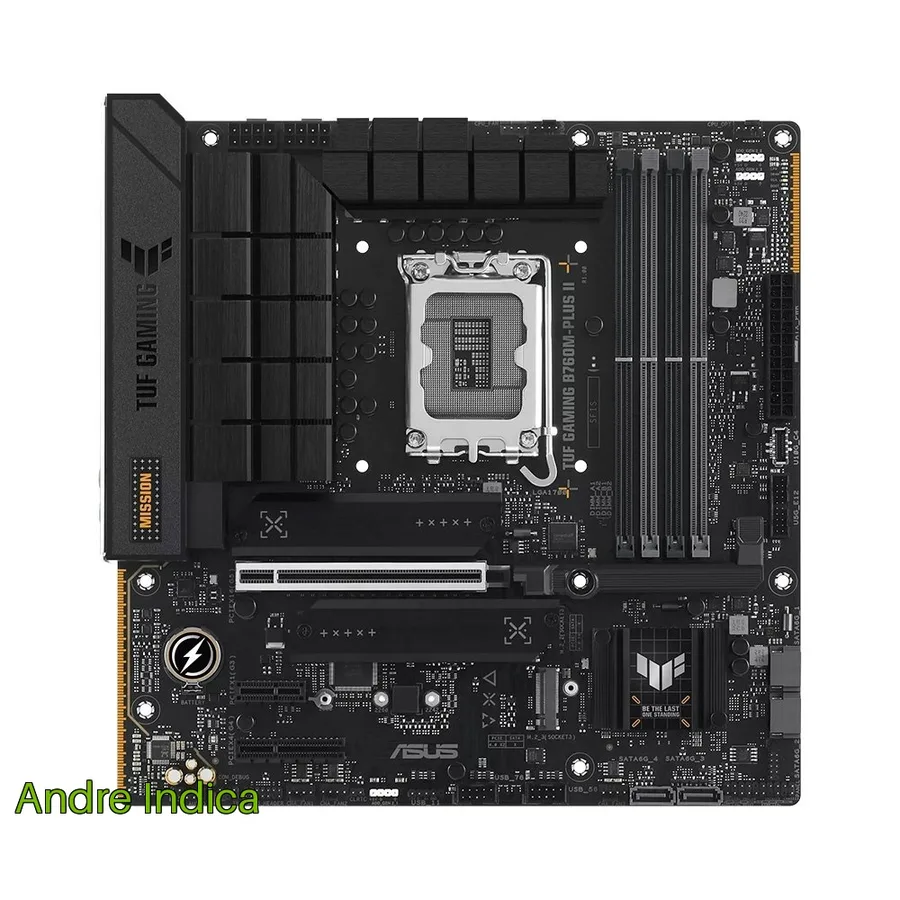 Placa Mae Asus Tuf Gaming B760M Plus Ii Intel Lga 1700 Matx Ddr5 Preto 90Mb1Hd0 M0Eay0
