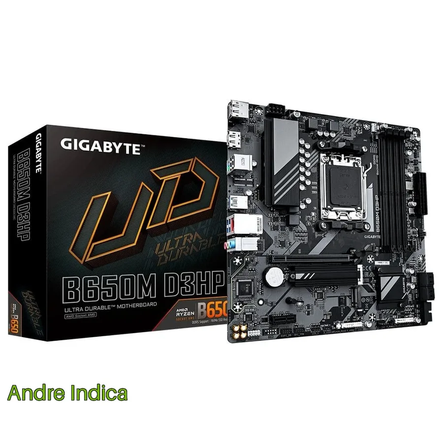 Placa Mae Gigabyte B650M D3Hp Amd Am5 Micro Atx Ddr5 Preto B650M D3Hp