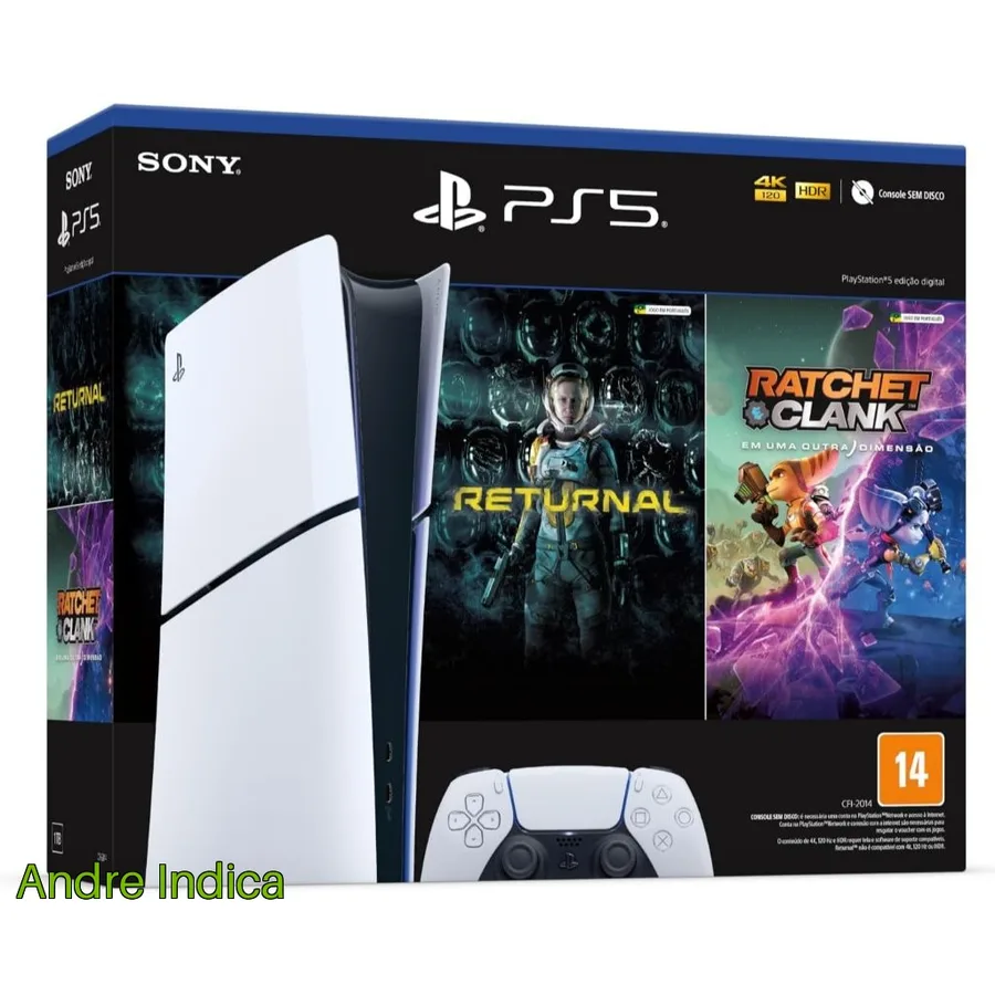Playstation 5 Slim Digital Bundle Returnal  Ratchet  Clank