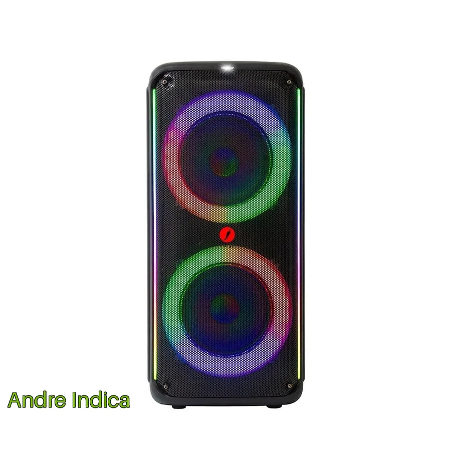 Caixa De Som Chilli Beans Extreme Box Tws 800W Blueetoth Funcao Karaoke Equalizacao Preto Kn2300