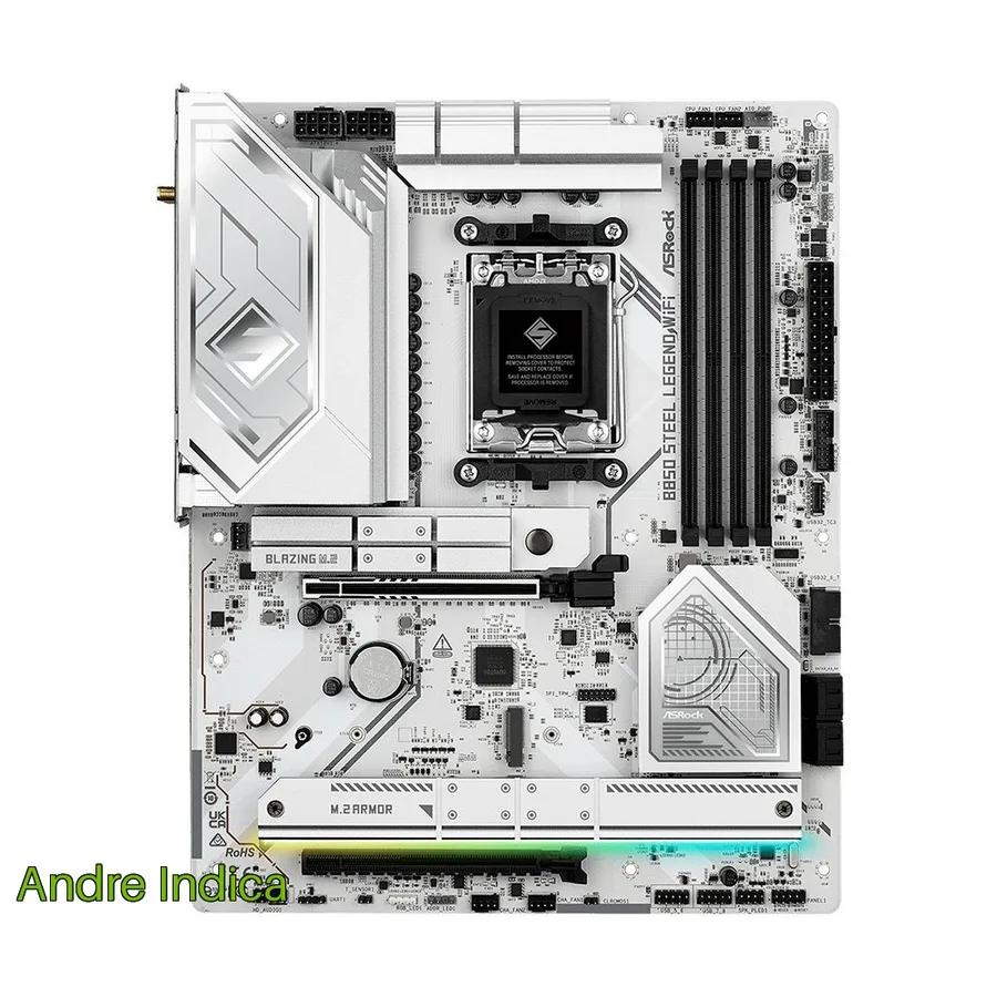 Placa Mae Asrock B850 Steel Legend Wifi Ryzen B850 Atx Ddr5 90 Mxbqs0 A0Uayz