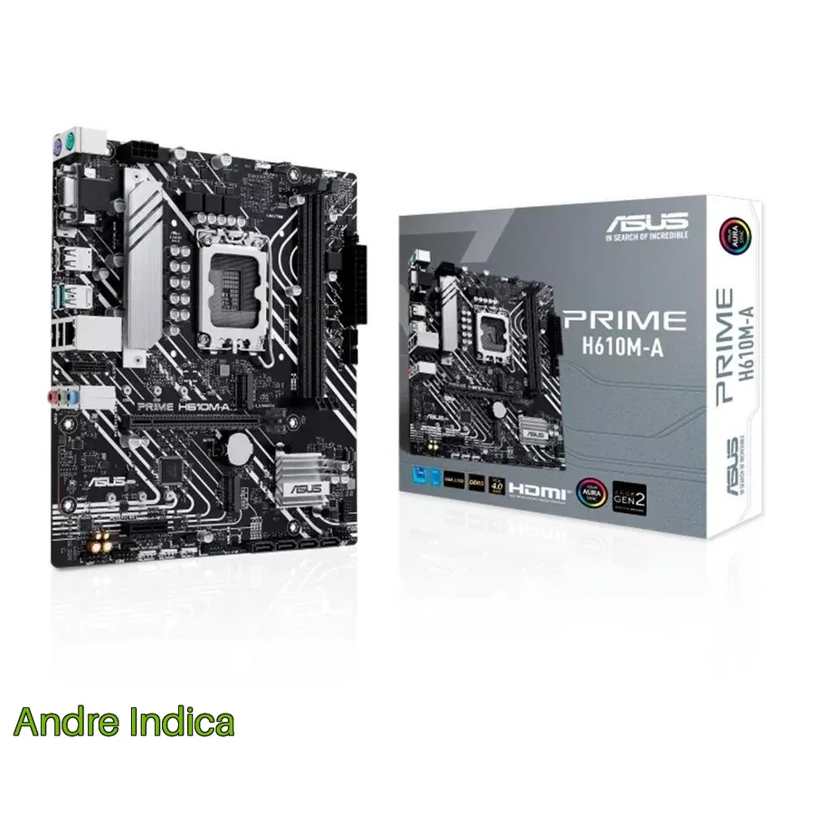 Placa Mae Asus Prime H610M A Intel M Atx Ddr5 Preto 90Mb1G20 M0Eay0