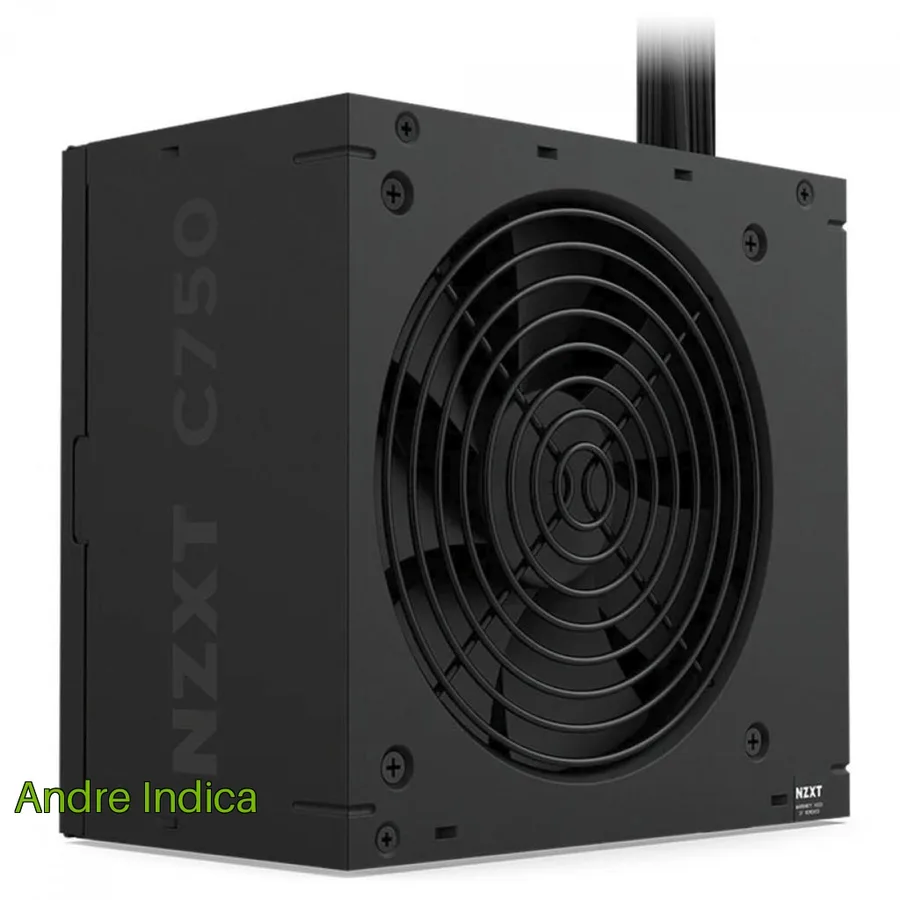Fonte NZXT C750 Bronze, 750W, 80 Plus Bronze, PFC Ativo, ATX 3.1, Preto, PA-7B3BB-US