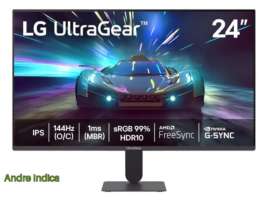 Monitor LG UltraGear 24G411A-B 24,FHD, 144Hz, 1ms MBR, NVIDIA G-SYNC, AMD FreeSync, HDR10