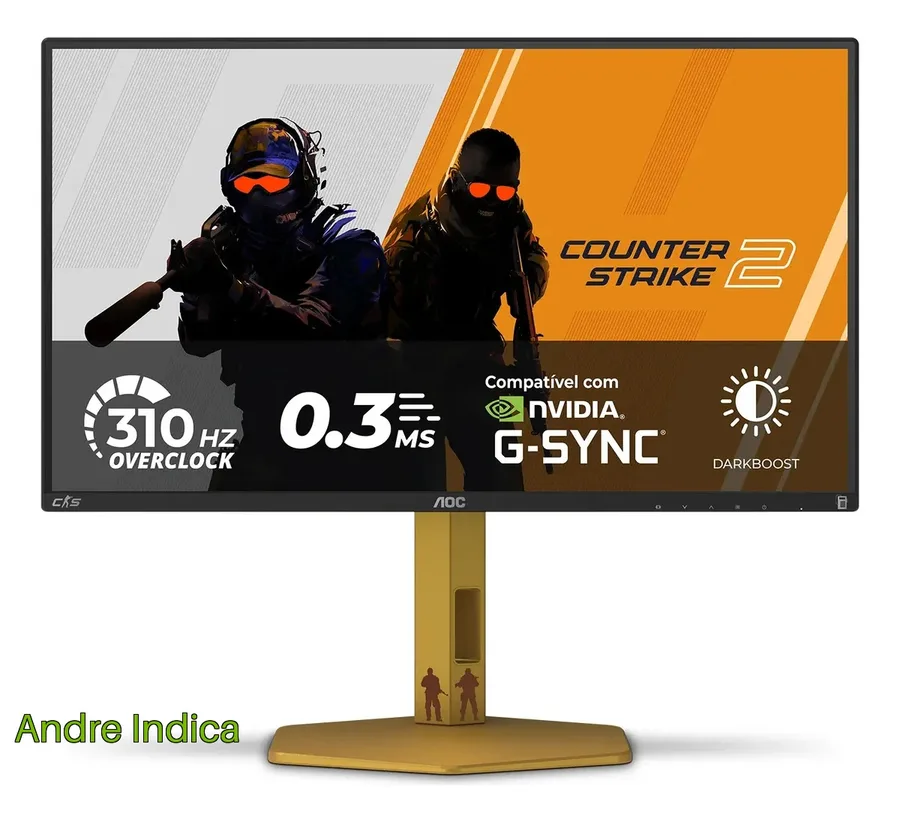 Monitor Gamer AOC AGON CS2 25 310Hz 0.3 ms HDR400 IPS Base Ajustável CS25G