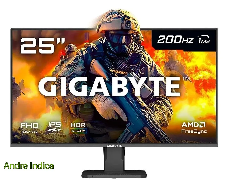 Monitor Gamer Gigabyte 25 Fhd 200hz 1ms Ips Vrr Freesync
