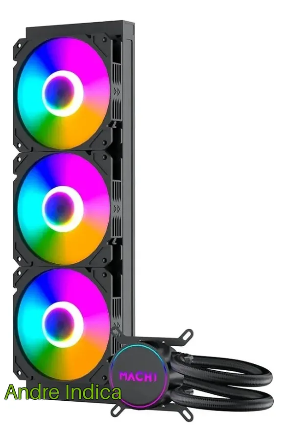 Water Cooler Mach1 Logic Gk360 Rgb 360mm Preto Preto