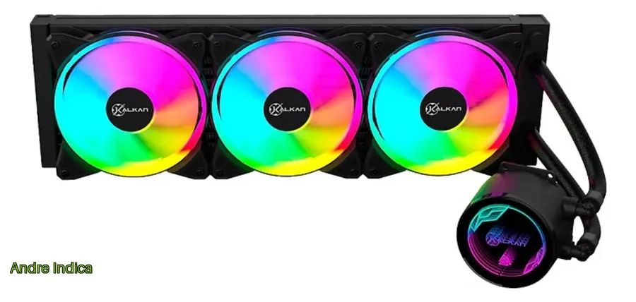 Water Cooler Kalkan Iota V2 360 Rgb 360mm Tdp 280w Preto