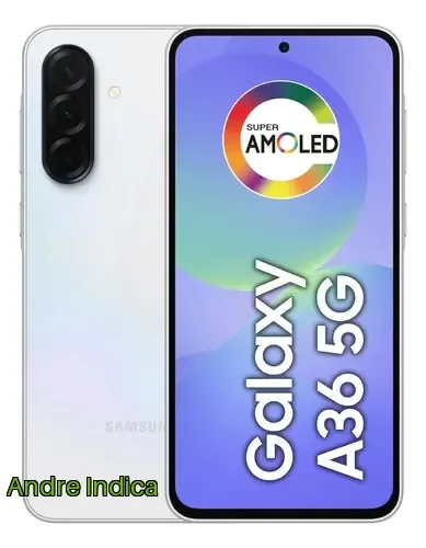 Smartphone Samsung Galaxy A36 5G 128GB 6GB RAM Câmera Tripla de até 50MP Selfie de 12MP IP67 Super AMOLED 6.7 NFC Recursos AI Android e Segurança Snapdragon - Branco