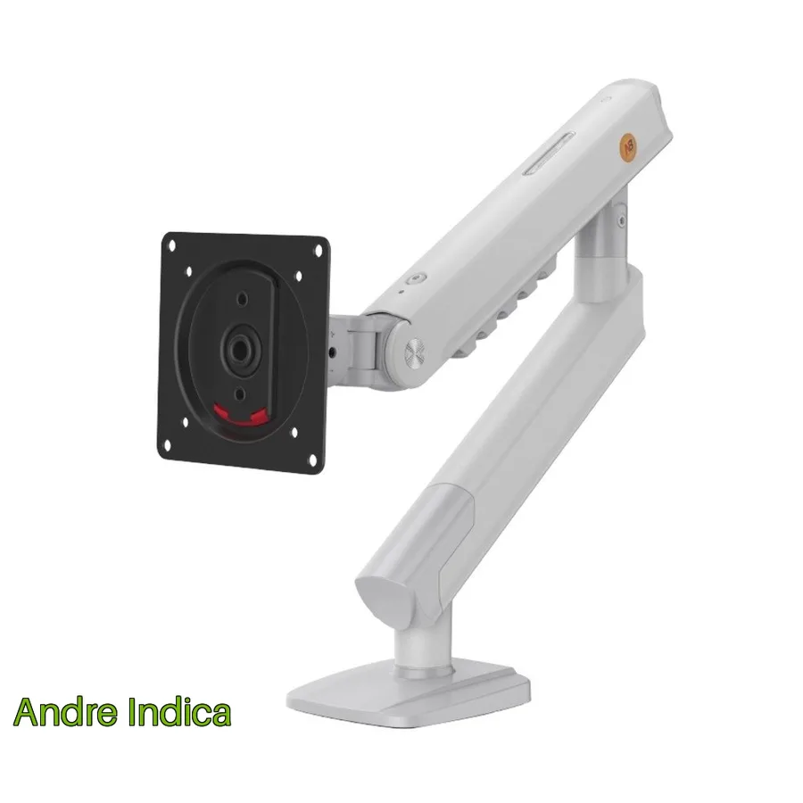 Suporte De Mesa Articulado Para Monitor De 17 A 32 North Bayou Com Pistao A Gas Vesa Branco A5 Xe Nb