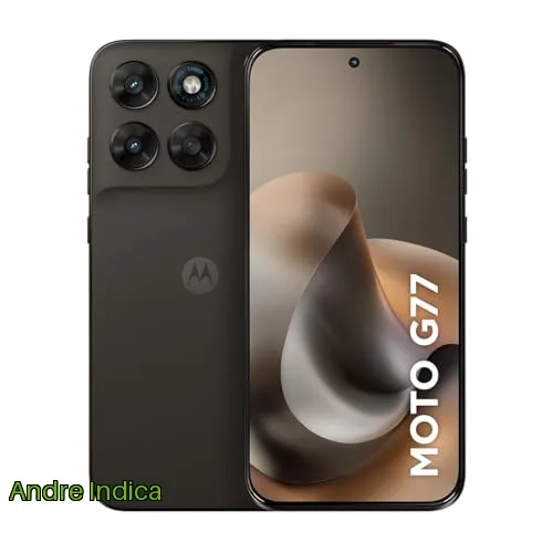 Smartphone Motorola Moto G77 5g - 256GB 24GB 8GB RAM  16GB RAM Boost camera 108MP Ultra-Pixel, tela 1.5k extreme Amoled 120hz, ultrarresistente - Marrom