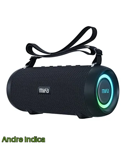 MIFA A90 Caixas de Som Portáteis Bluetooth, Alto-falante Bluetooth portátil IPX7 à prova dágua, 60W Bass, Emparelhamento estéreo sem fio, Mic embutido, Suporte Micro SD, USB, AUX-in, USB-C Charing