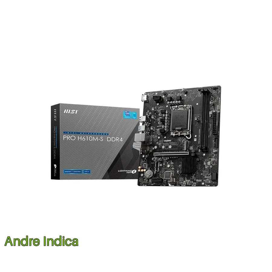 Placa Mae Msi Pro H610M S Intel Core Ddr4 Matx Realtek Alc897 Codec Proh610Msd4