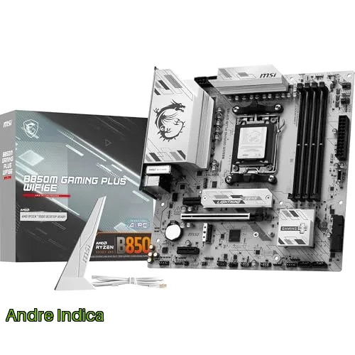 MSI B850M GAMING PLUS WIFI6E Placa Mãe AM5 DDR5 M.2 USB 3.2