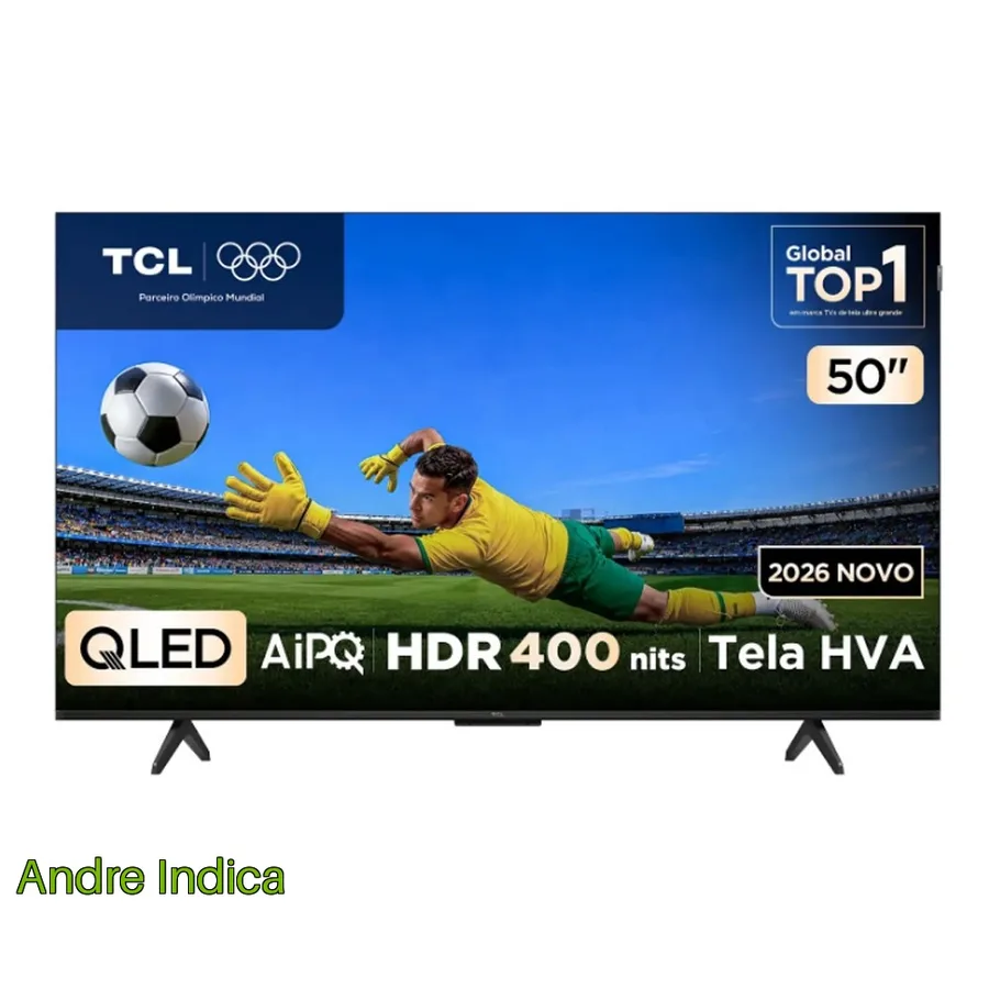 Smart TV P7L 50 Polegadas 4K UHD QLED AiPQ TCL preto Bivolt