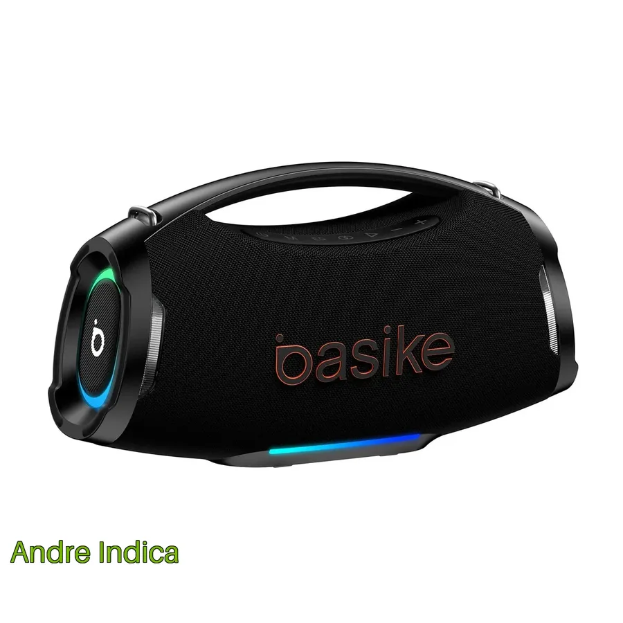 Caixa de Som Portátil Basike Bluetooth 200W Com Graves Reforçados e À Prova DÁgua