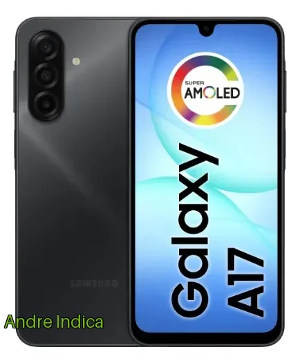Celular Samsung Galaxy A17 Com Ia, 128GB, 4GB Ram, Câm De 50mp, Tela De 6.7, Nfc, Ip54 - Preto