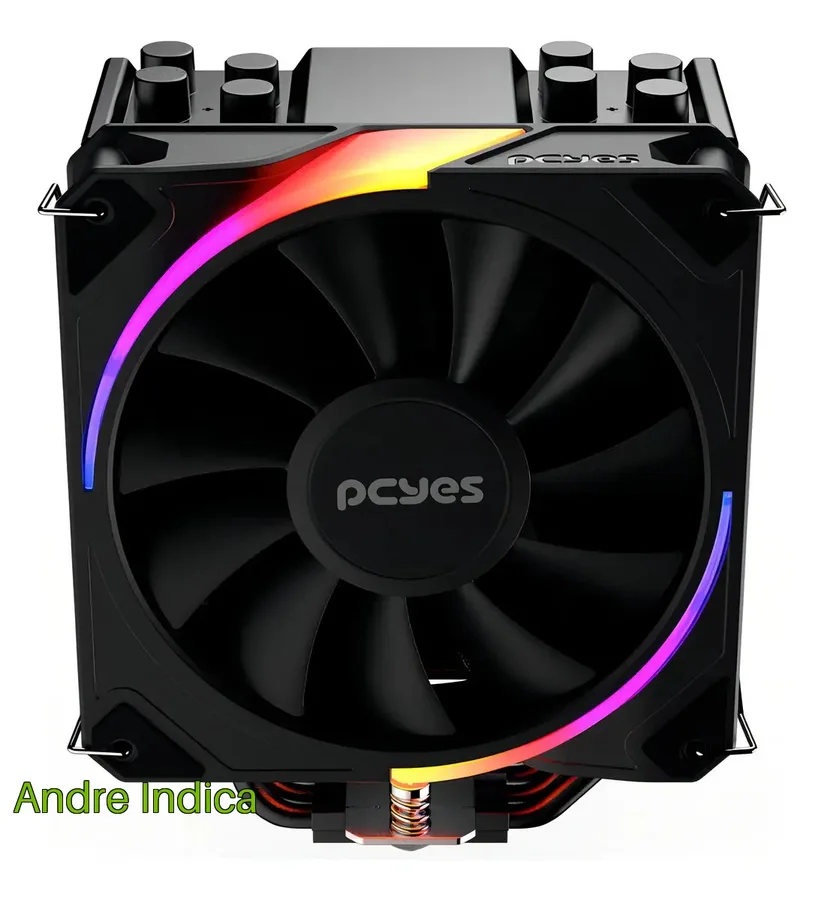 Cooler Para Processador Pcyes Frost Pulse Argb Black Vulcan