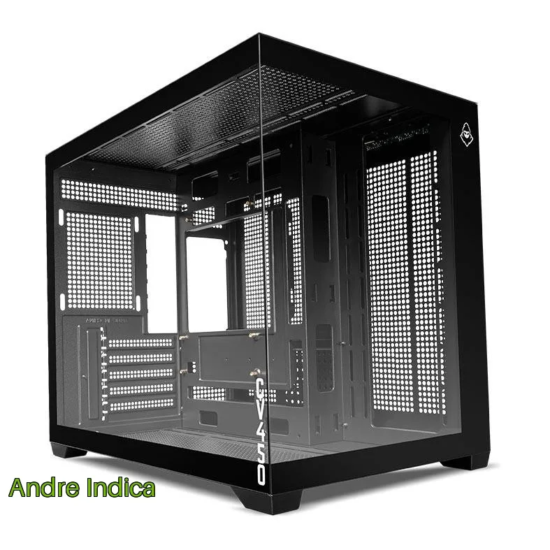 Gabinete Gamer Mancer CV450, Mini-Tower, Lateral de Vidro, Preto, MCR-CV450-BK