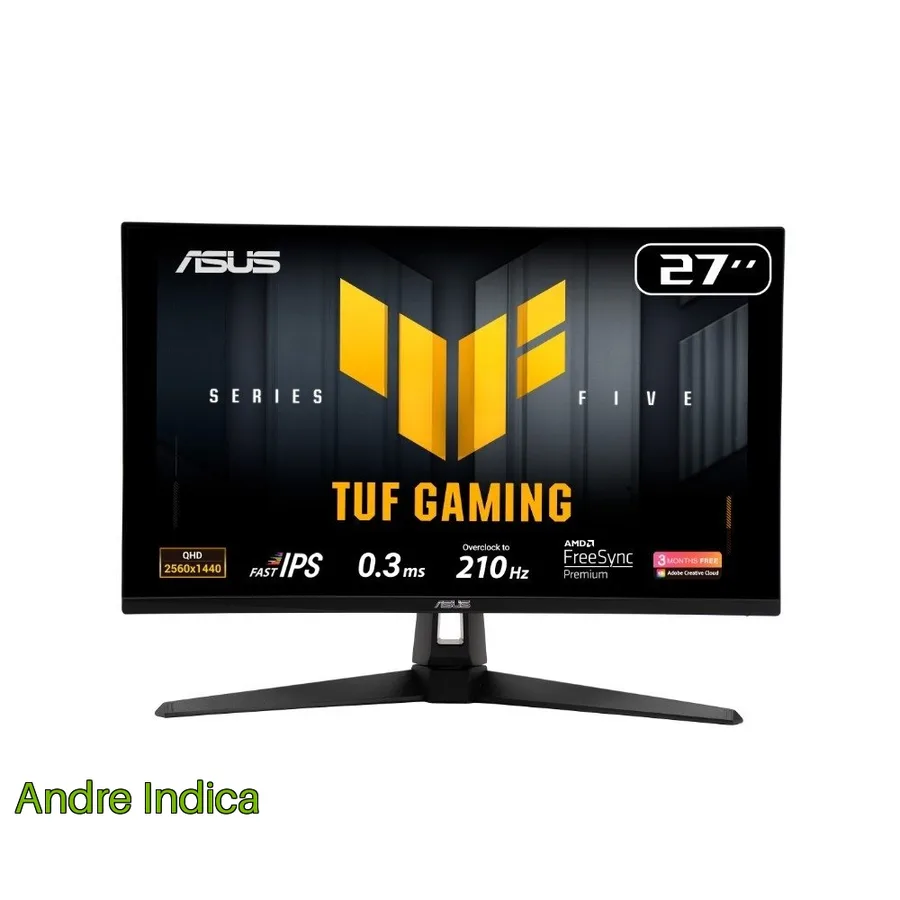 Monitor Gamer Asus Tuf 27 Qhd 210Hz 0 3Ms Fast Ips G Sync Comp Freesync Premium Hdr10 Som Integrado Vg27Aq5A